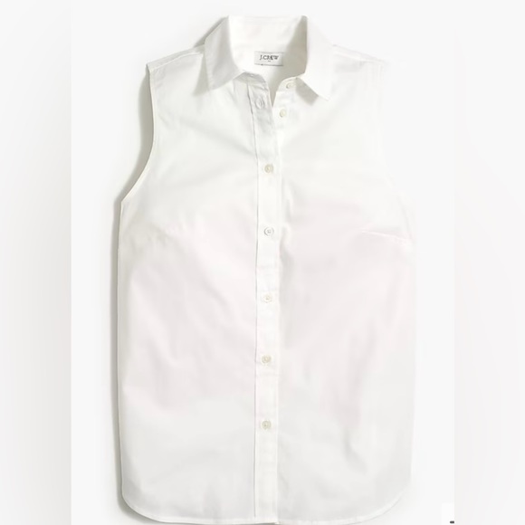 J. Crew Tops - J. Crew Sleevless Cotton Poplin Shirt
